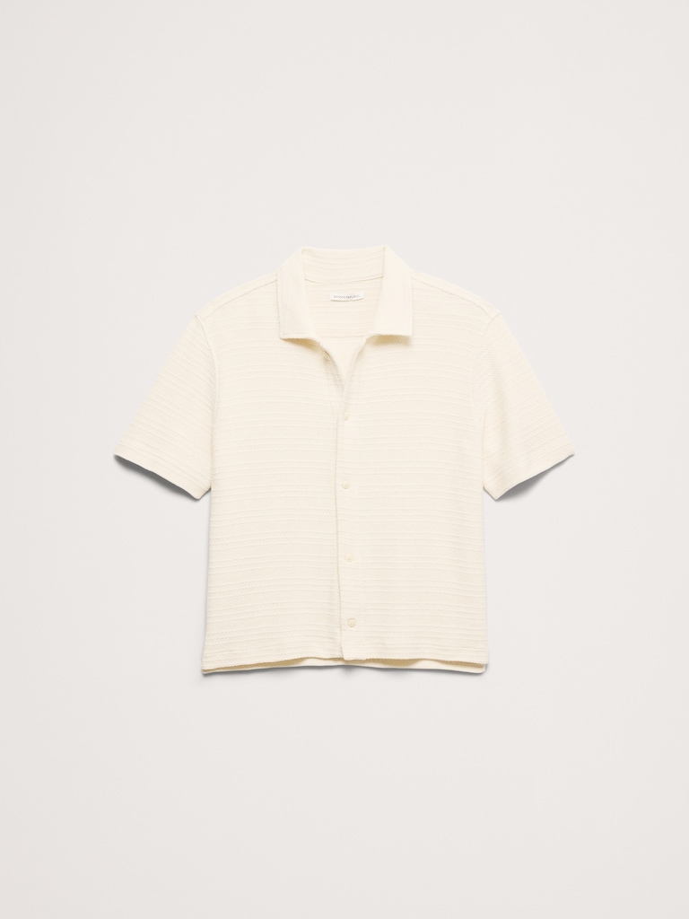Knit Twill Resort Shirt