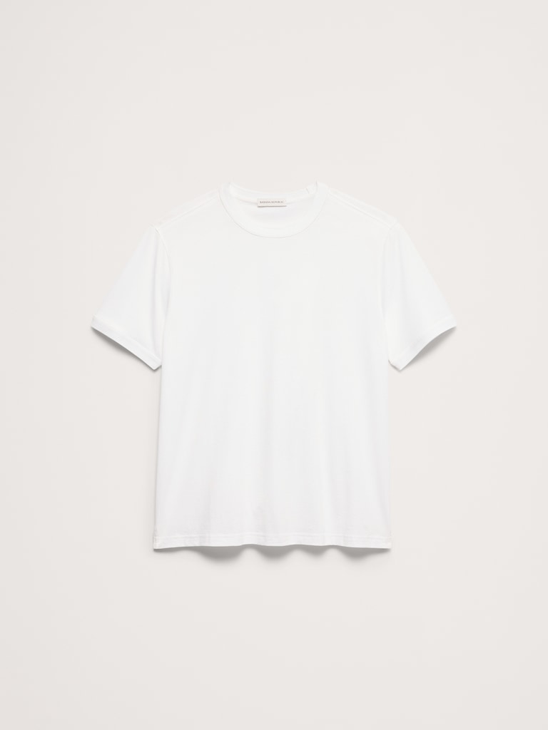 Silky Cotton Ringer T-Shirt