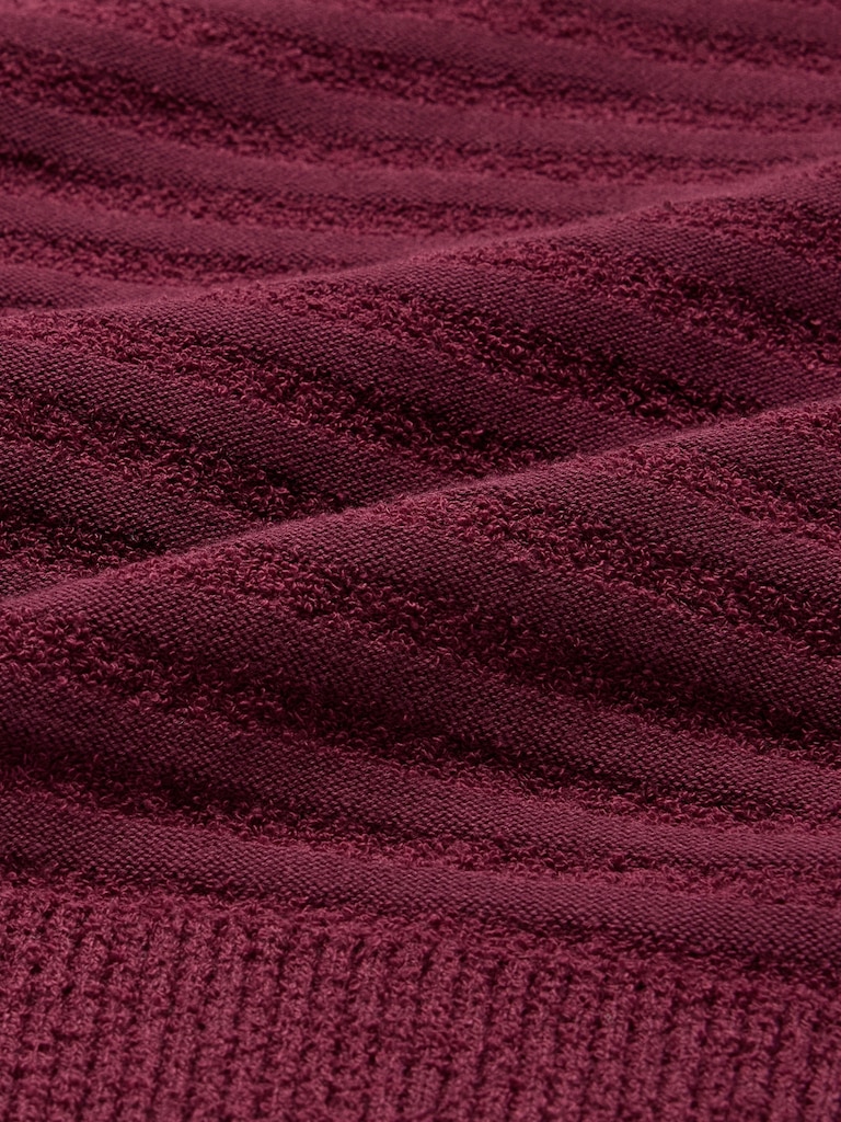 Texture Stripe Sweater Polo