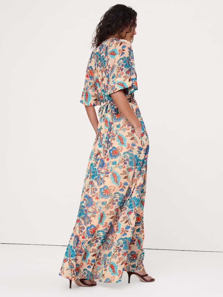 Tie-Back Maxi Dress