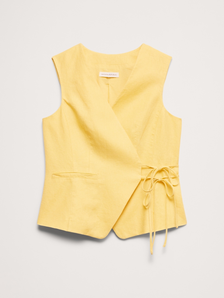 Linen Wrap Vest