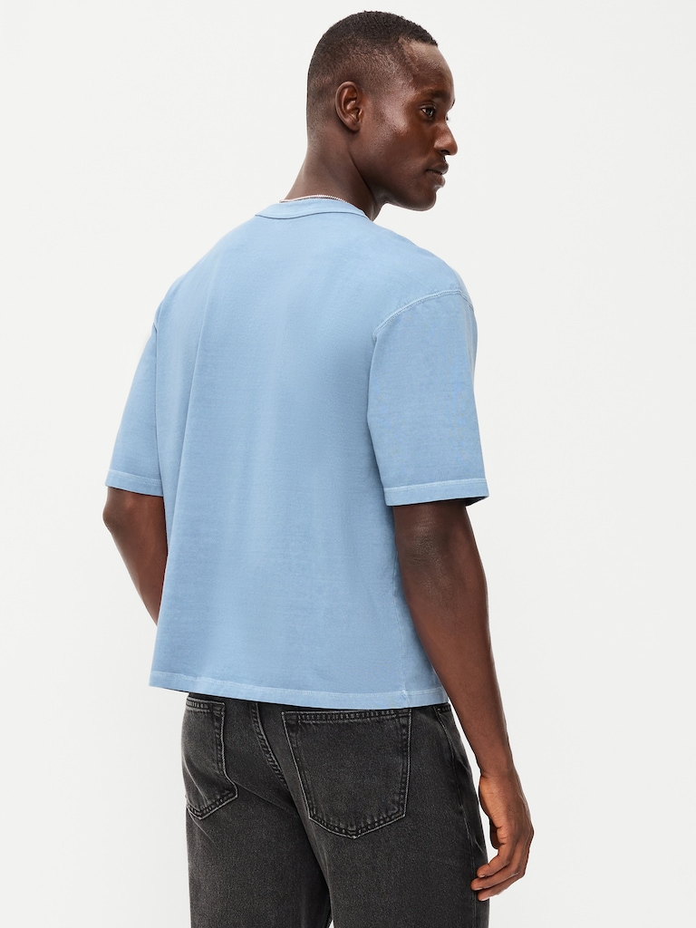 Garment-Dyed Heavyweight Cropped T-Shirt