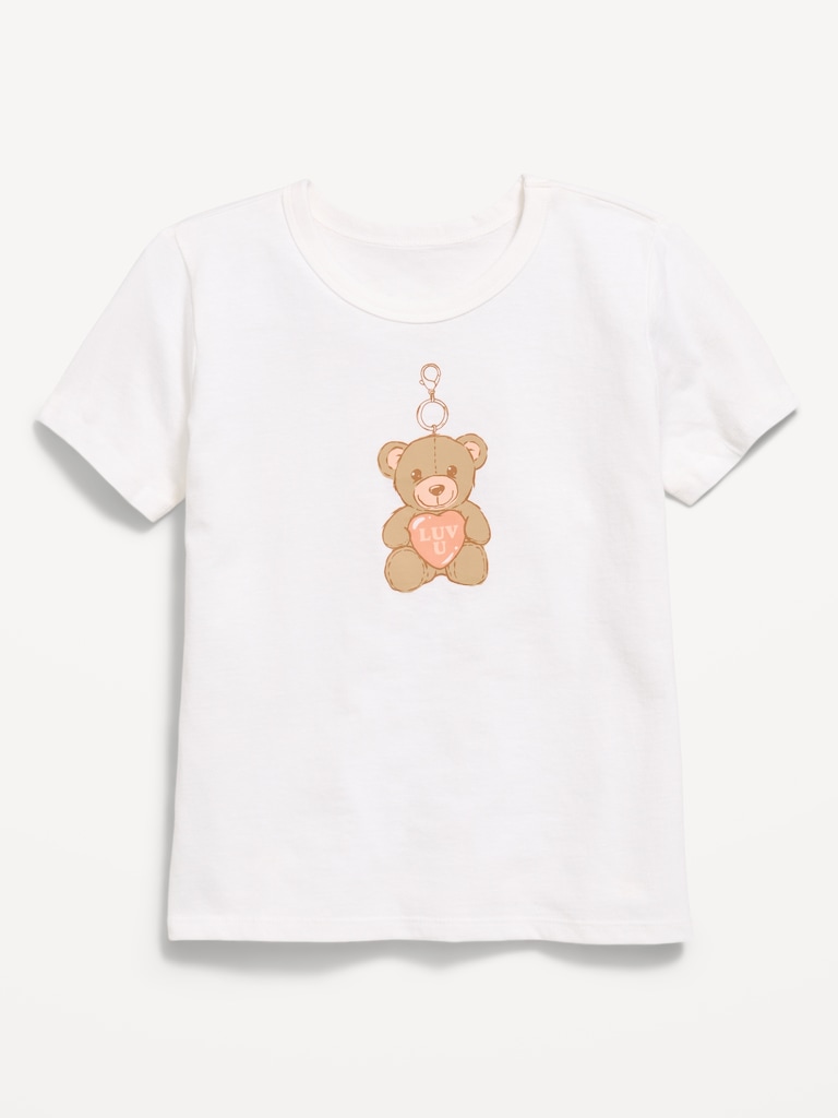 T-shirt à manches courtes à imprimé pour fille