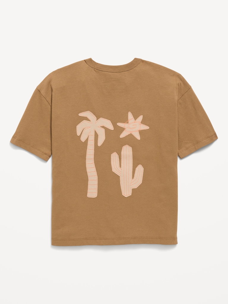Oversized Short-Sleeve Graphic T-Shirt for Boys