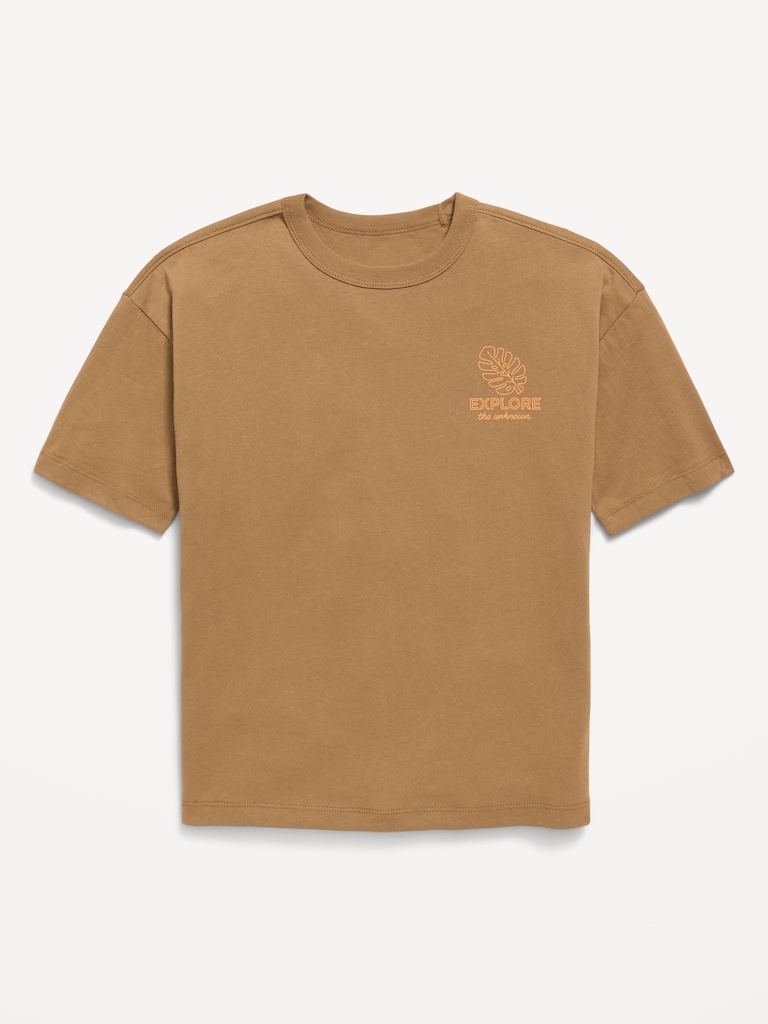Oversized Short-Sleeve Graphic T-Shirt for Boys
