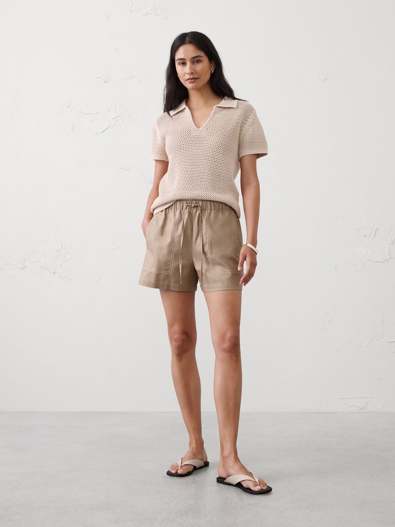 Textured Sweater Polo