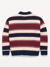 SoSoft Oversized Collared Striped Sweater for Boys
