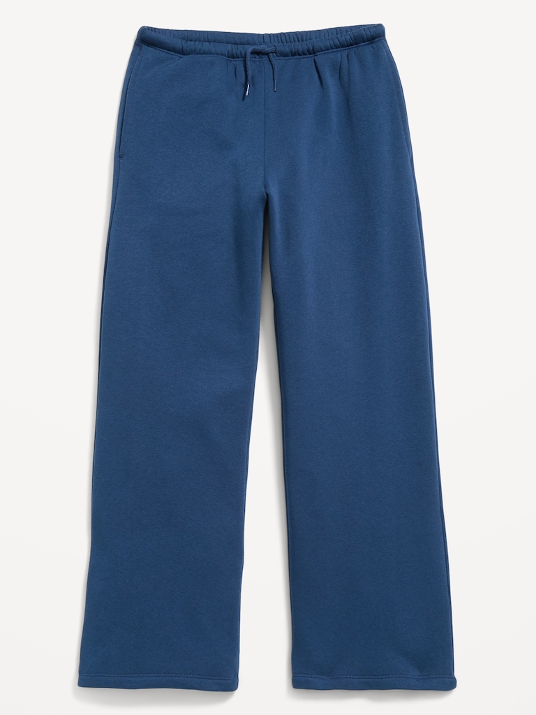 Pantalon en coton ouaté à taille haute et jambe jambe à imprimé pour fille