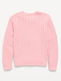 Cable-Knit Cardigan Sweater for Girls