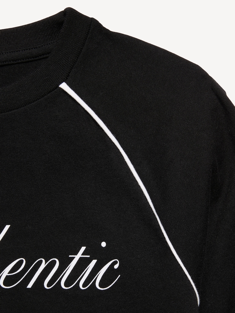 T-shirt surdimensionné à manches courtes à imprimé pour fille