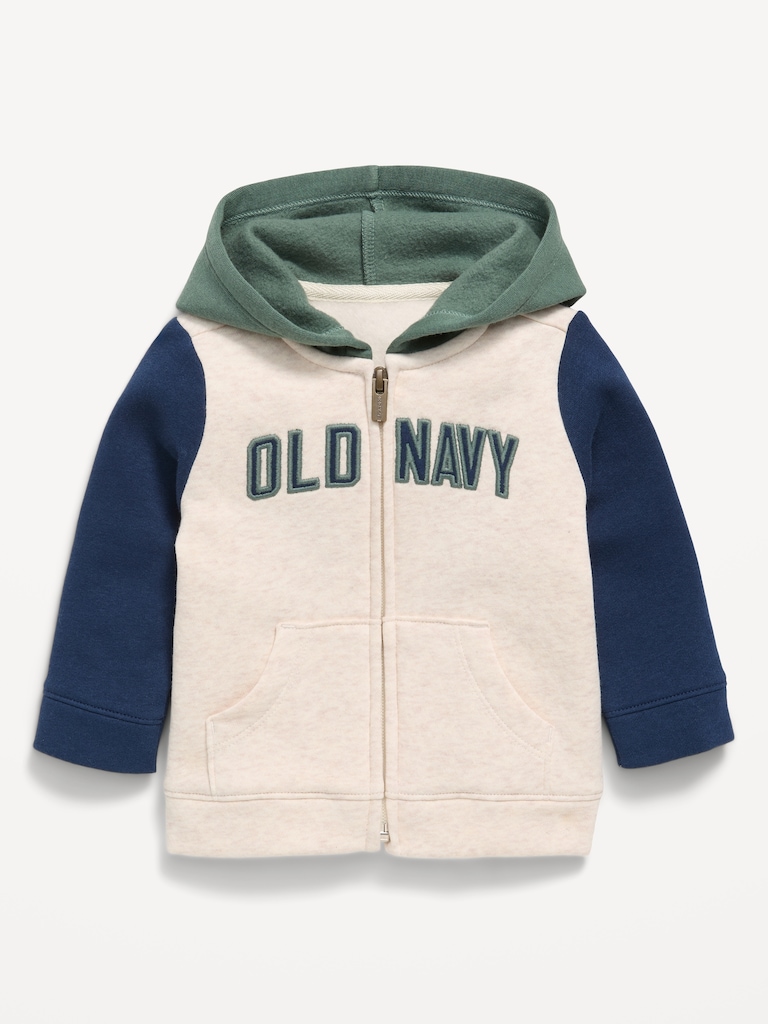 Logo-Graphic Zip Hoodie for Baby