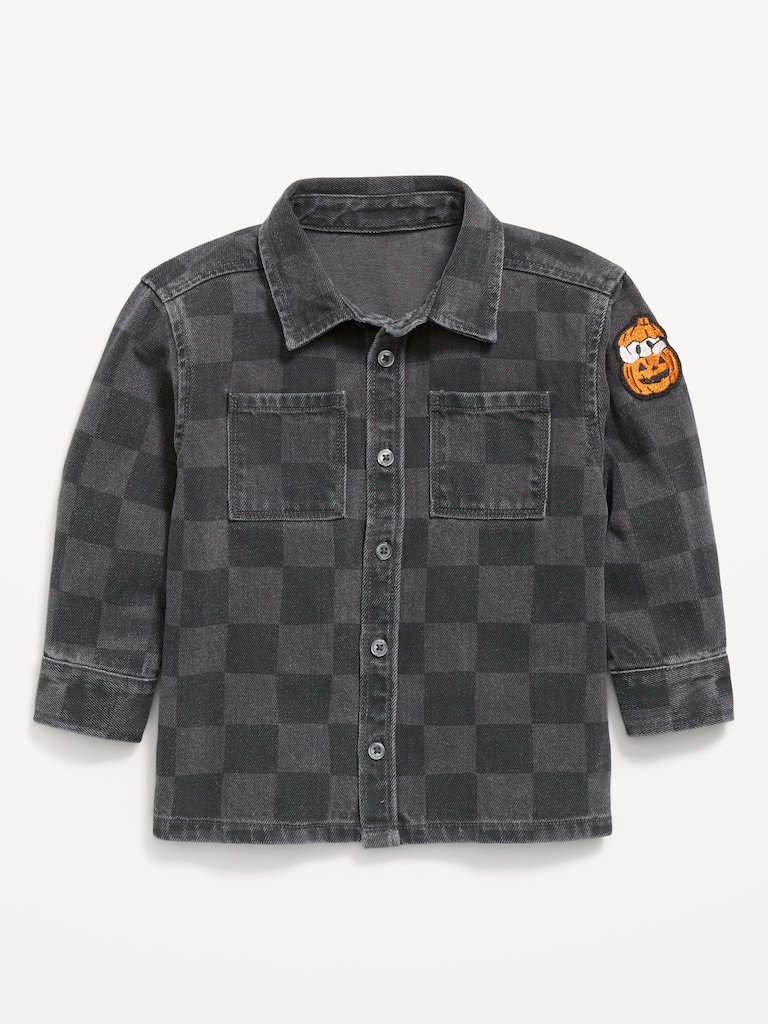 Long-Sleeve Pocket Shirt for Toddler Boys
