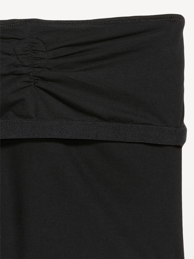 Tie-Neck Rosette Tube Top
