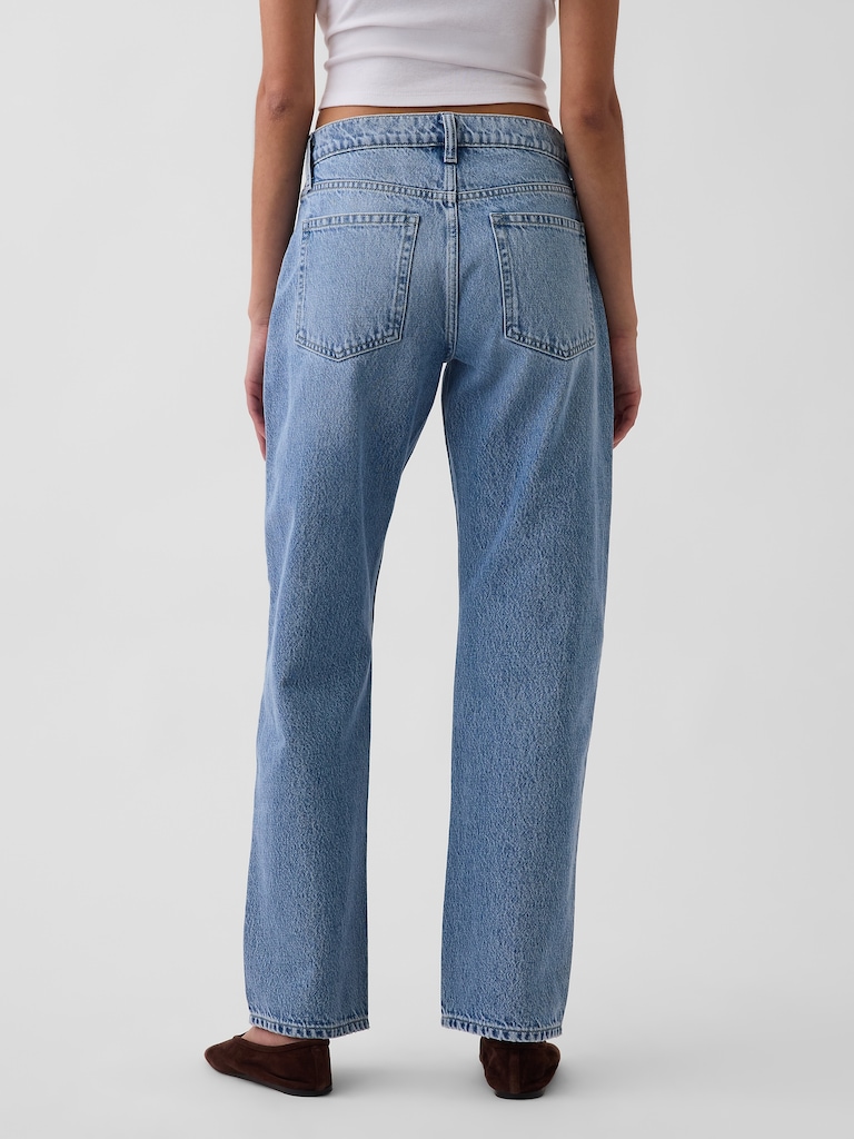 Mid Rise Straight Taper Jeans