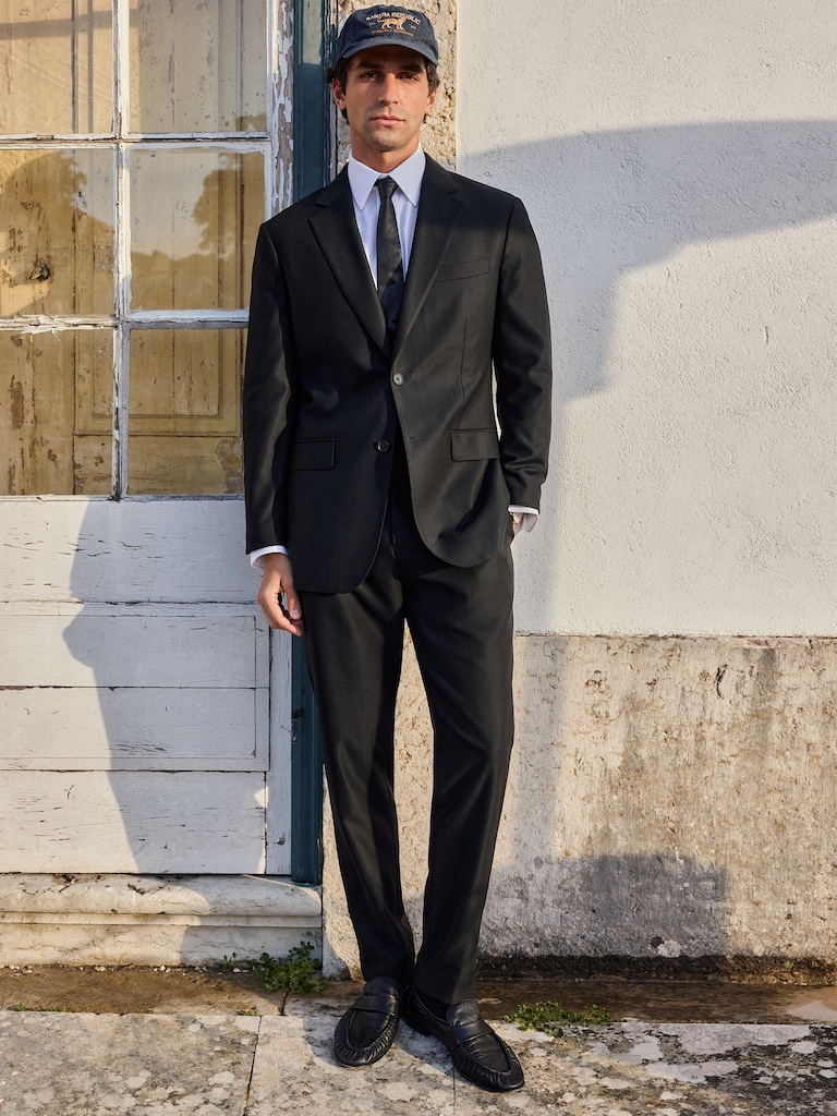 Signature Italian Hopsack Suit Pant
