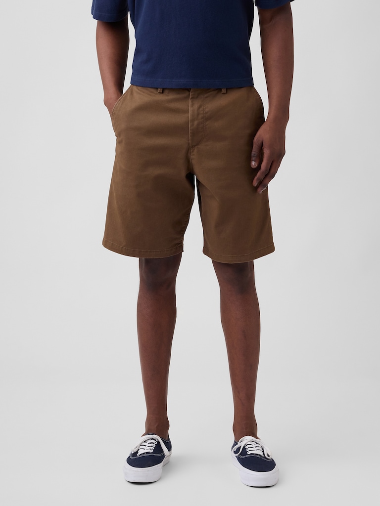 9" Essential Khaki Shorts