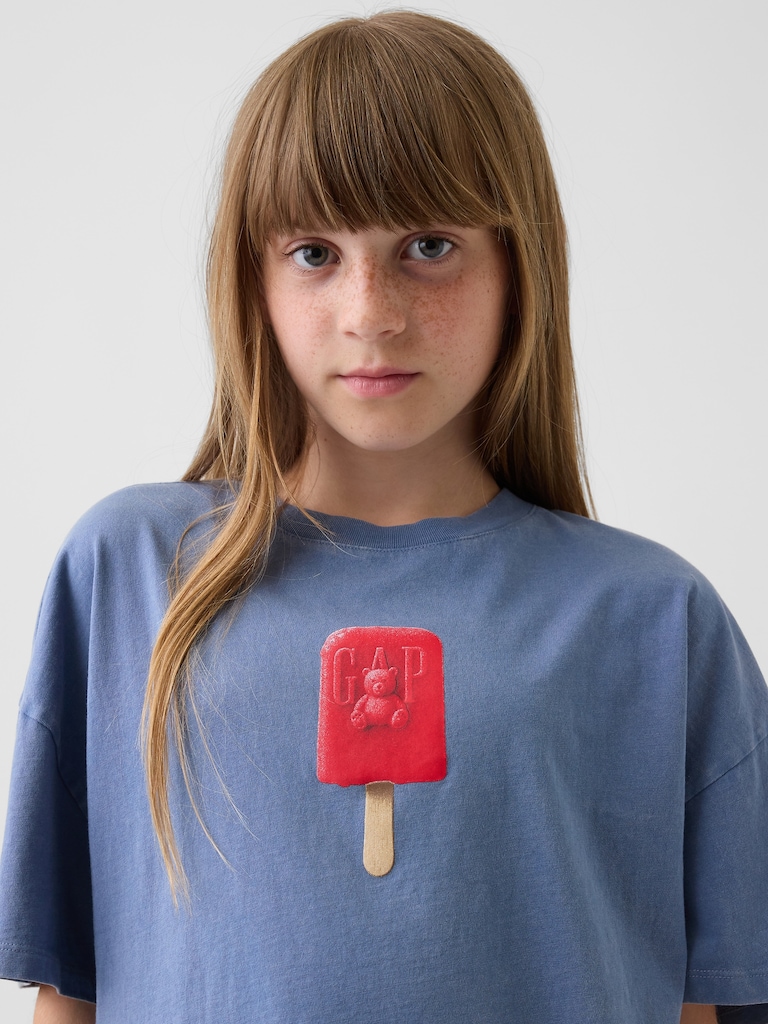 Kids Oversized Graphic T-Shirt