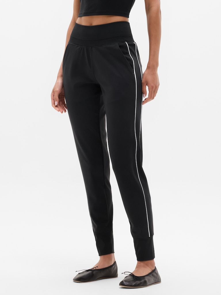Venice High Rise Track Stripe Jogger