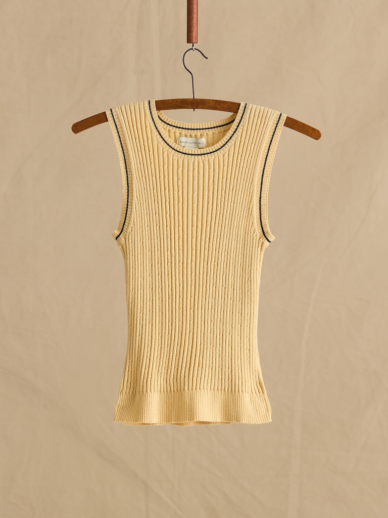 Archive Wool-Cotton Knit Tank Women's Size XS