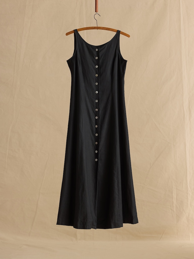 Archive Linen Button-Down Midi Dress Women's Size 6