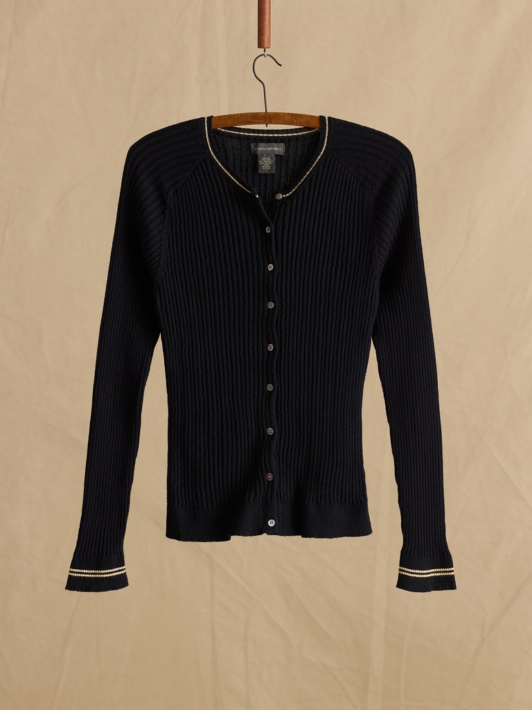 Archive Wool-Cotton Cardigan Women's Size L