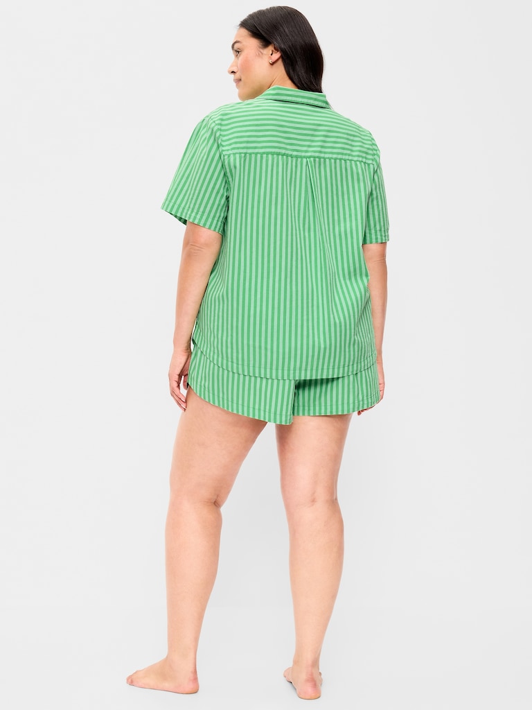 Poplin Pajama Short Set