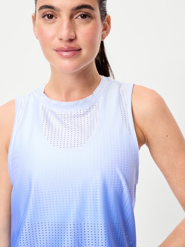 Mesh Muscle Tank Top