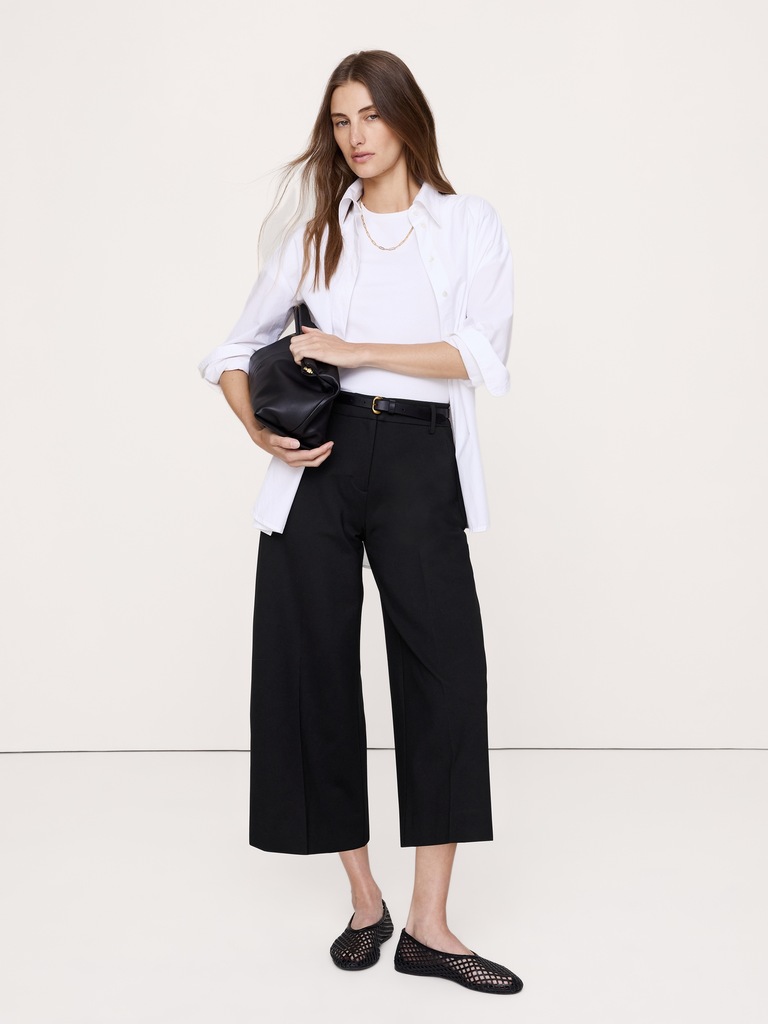 High-Rise Ponte Culotte