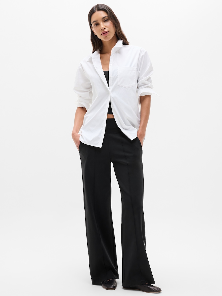 Venice High Rise Track Stripe Wide Leg Pant