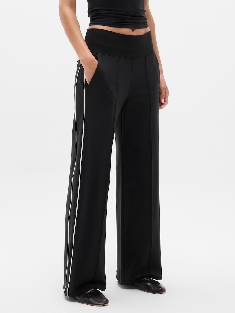 Venice High Rise Track Stripe Wide Leg Pant