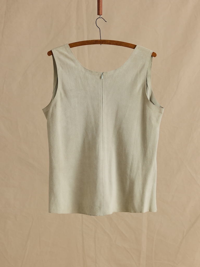 Archive Suede Zip-Back Tank Women's Size L