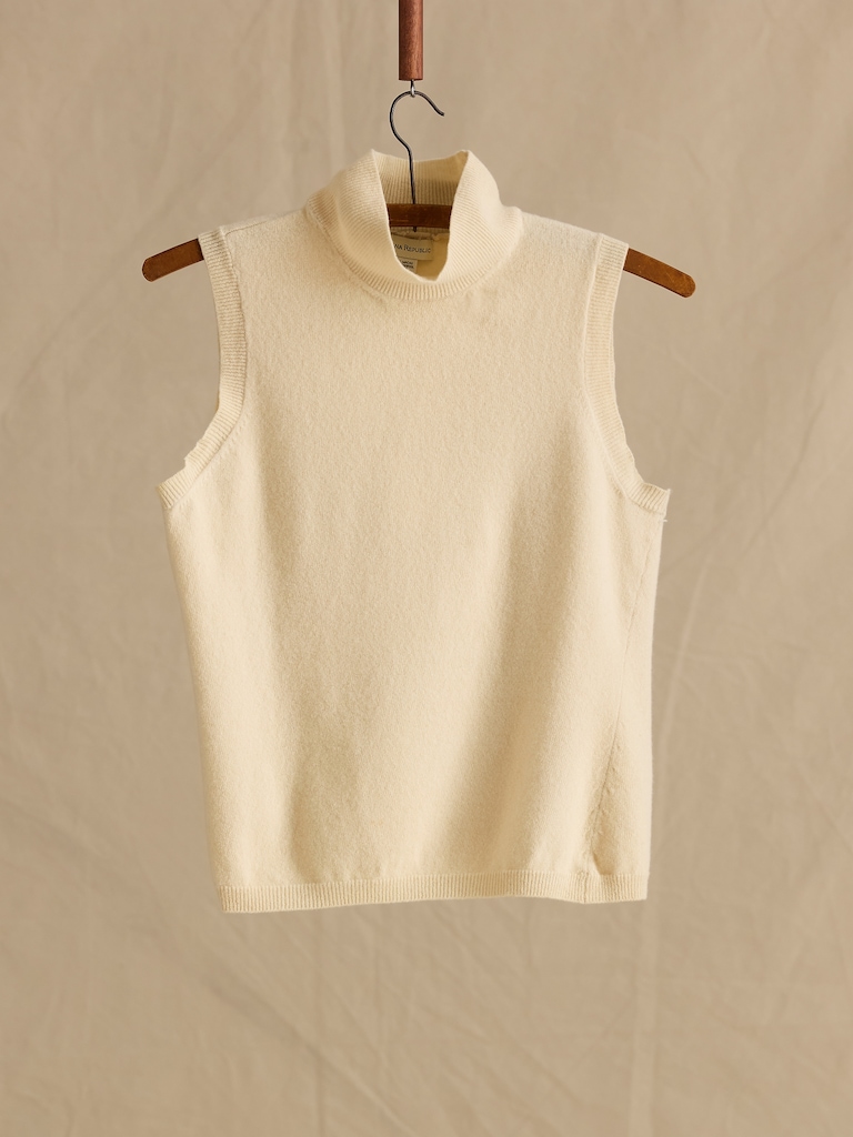 Archive Mock-Neck Sweater Tank Women's Size M