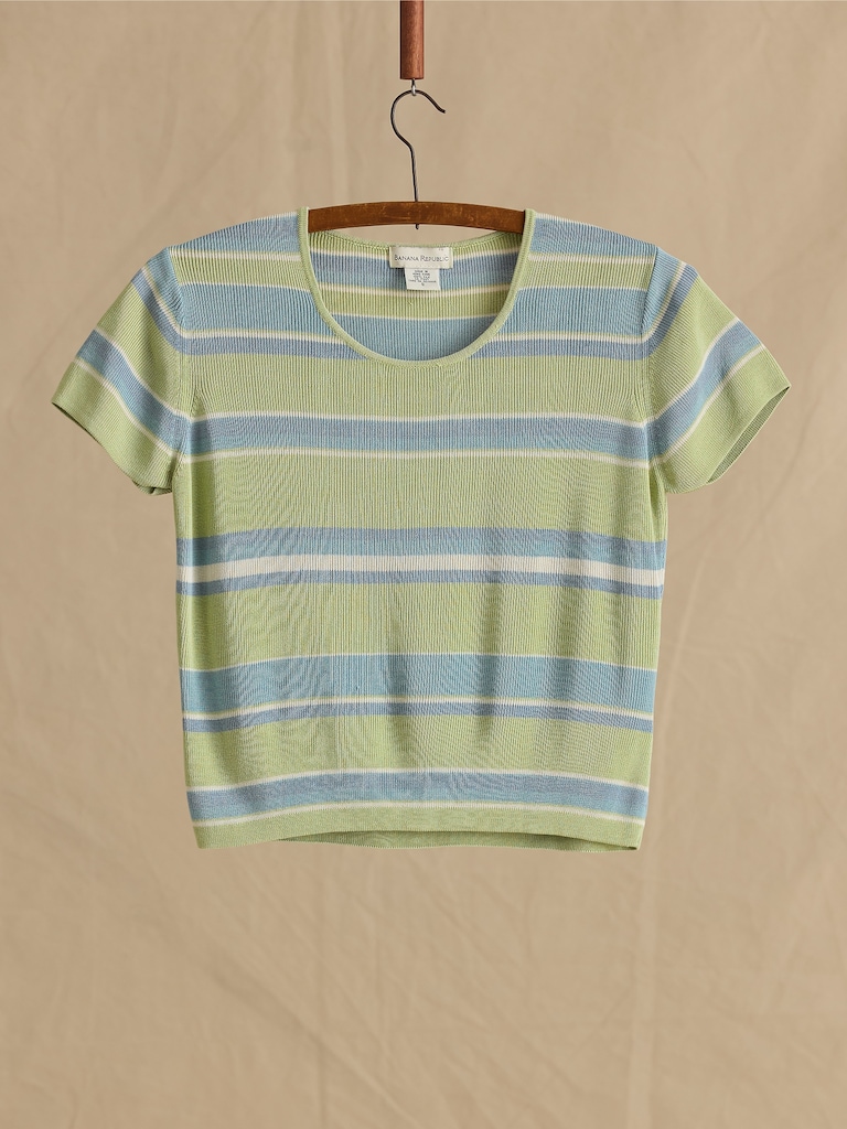 Archive Silk Sweater Tee Women's Size S