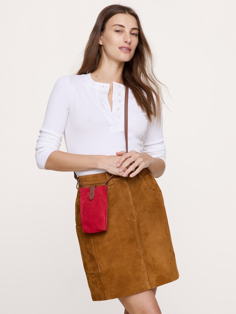 Italian Leather Crossbody Pouch