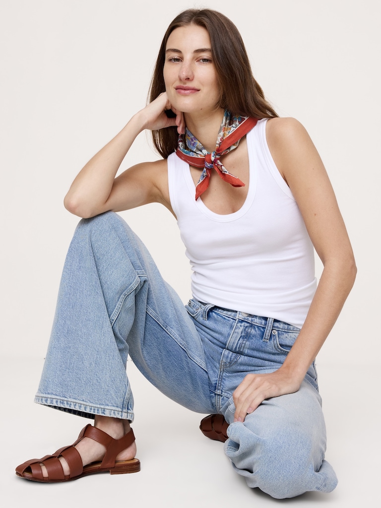 Embroidered Cotton Scarf by Vismaya