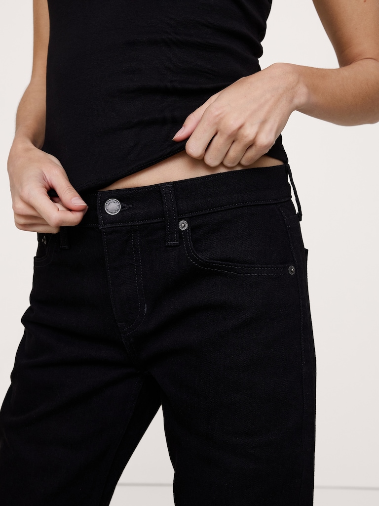 Low-Rise Kick-Flare Jean