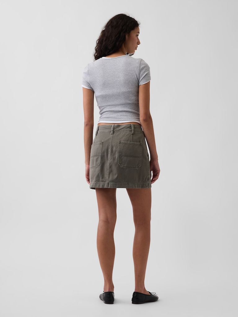 High Rise Mini Utility Skort
