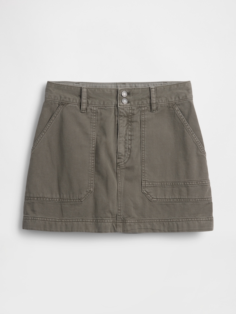 High Rise Mini Utility Skort