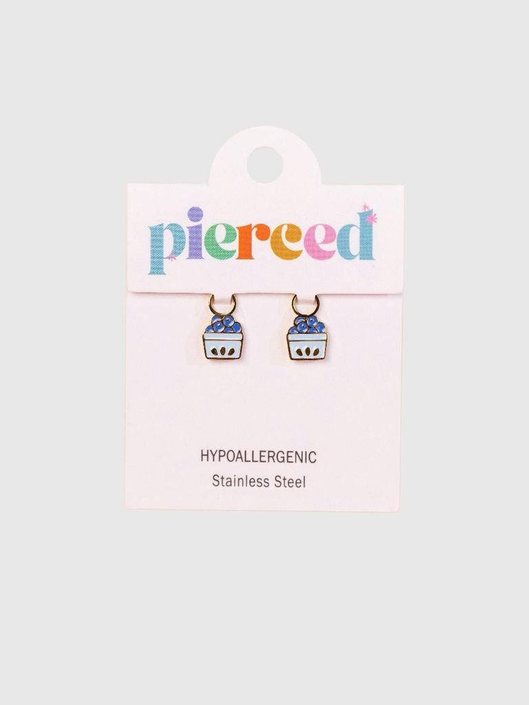 Pierced Co Blueberry Charms for Huggie Earrings