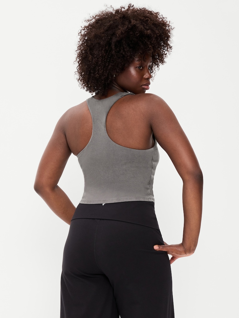Medium Support PowerSoft High-Neck Racerback Sports Bra