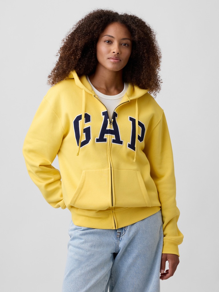 Adult Relaxed Gap Logo Zip Hoodie