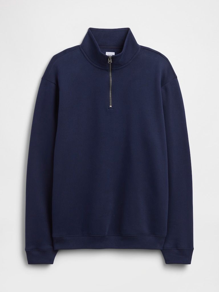 Adult Relaxed Quarter-Zip Fleece Sweatshirt