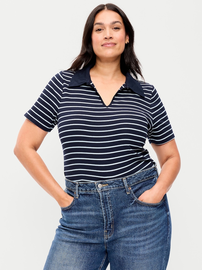 Keyhole Polo Top