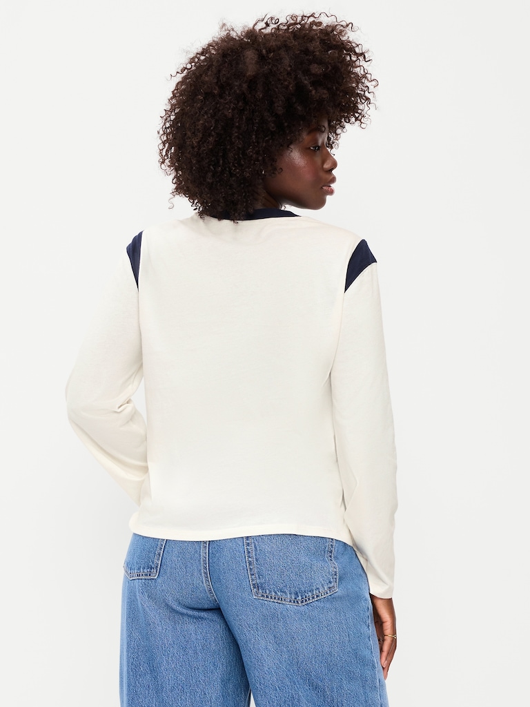 EveryWear Long-Sleeve Graphic T-Shirt