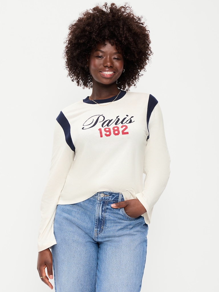 EveryWear Long-Sleeve Graphic T-Shirt