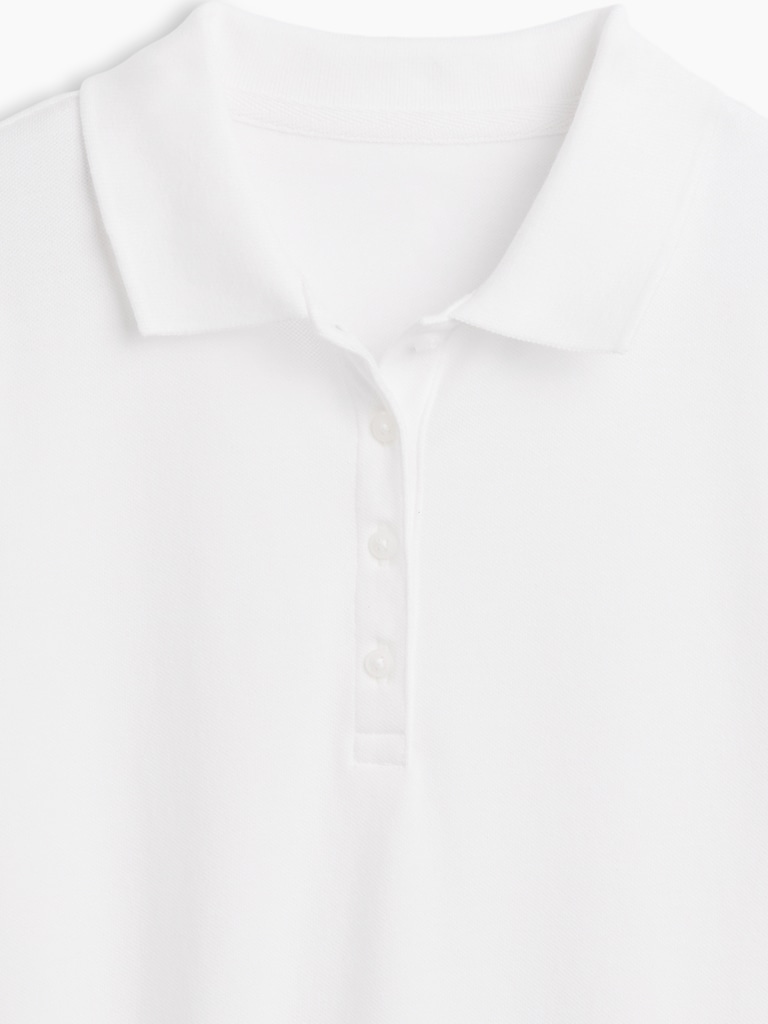 Kids Uniform Stretch Pique Polo Shirt