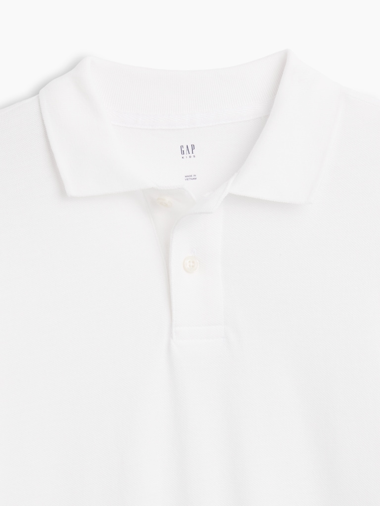 Kids Uniform Pique Polo Shirt