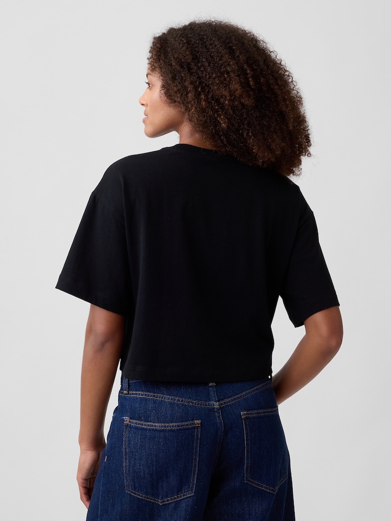 Relaxed Cropped Crewneck T-Shirt
