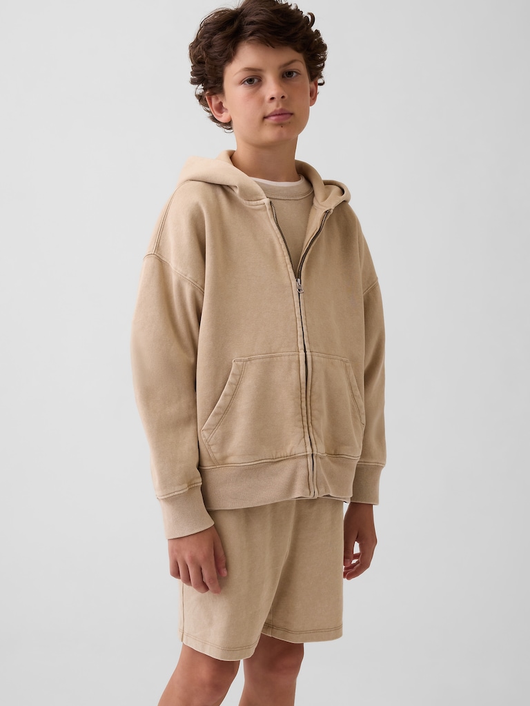 Kids VintageSoft Relaxed Zip Hoodie
