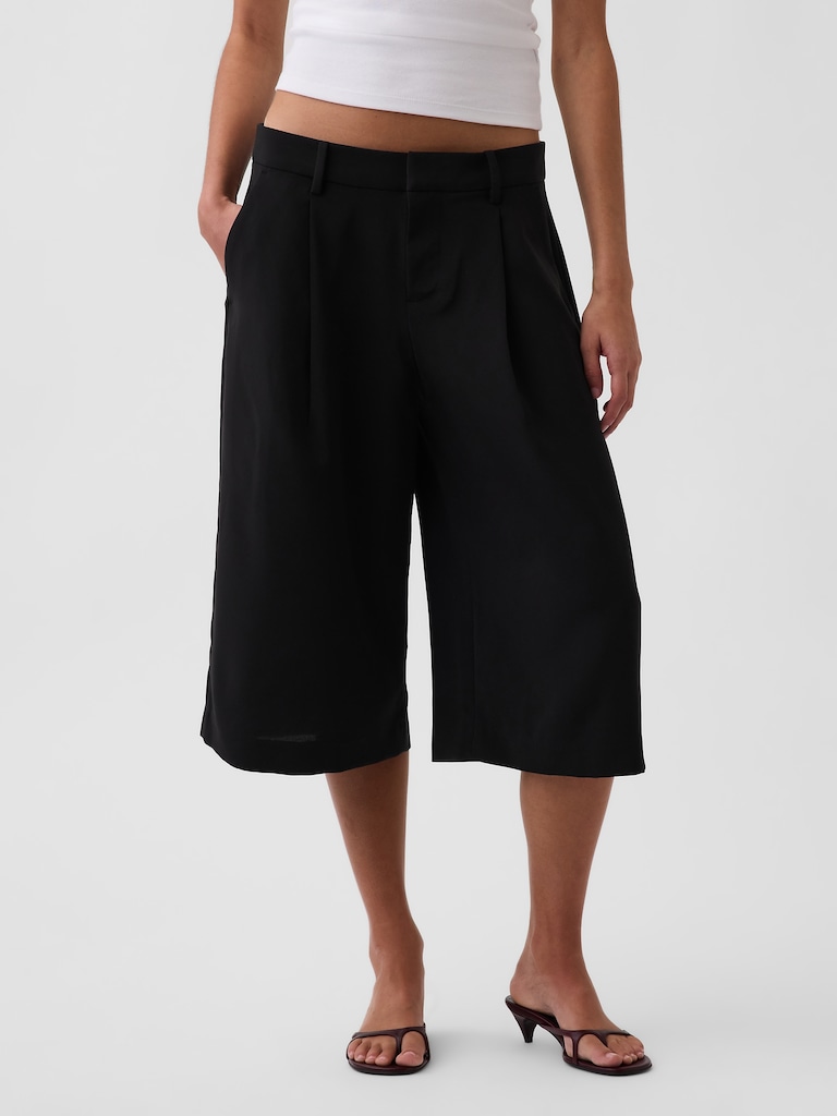 Pantalo gaucho à taille basse